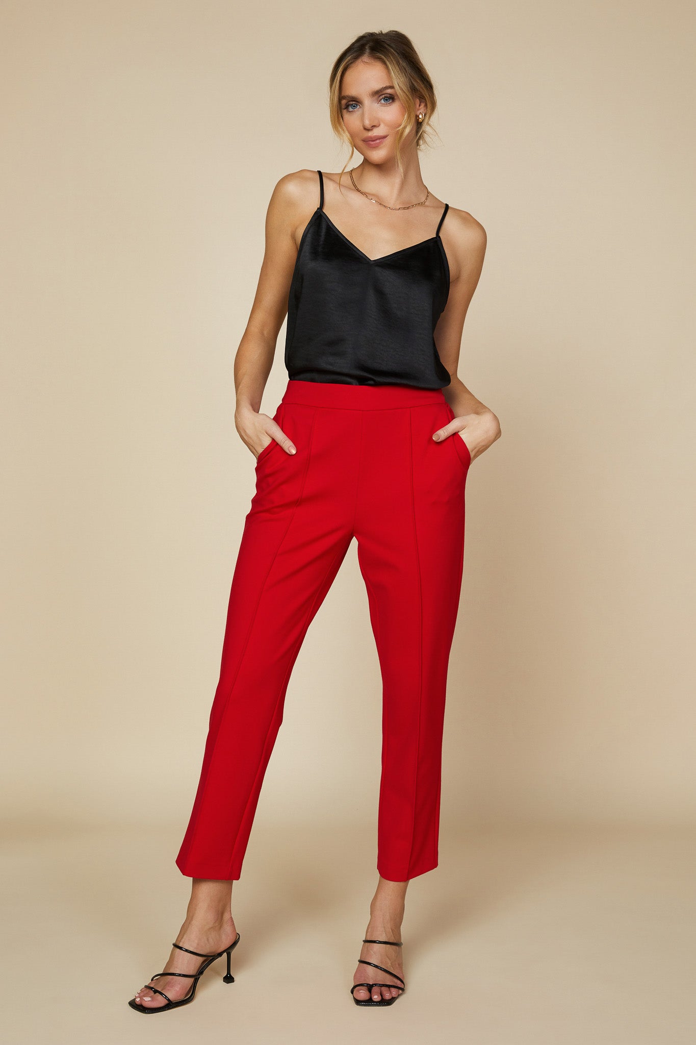 Scarlet Straight Trousers