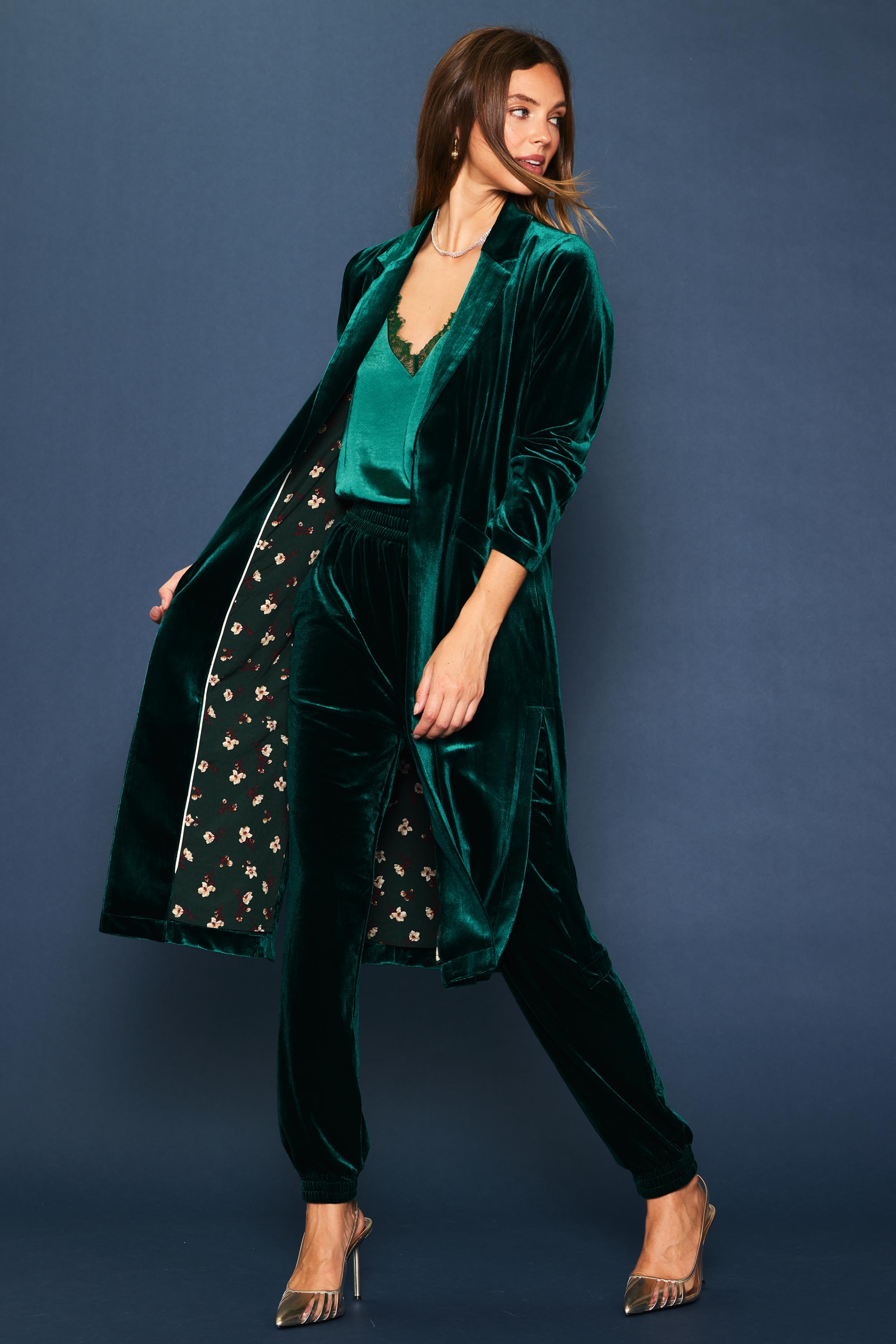 Green clearance duster coat