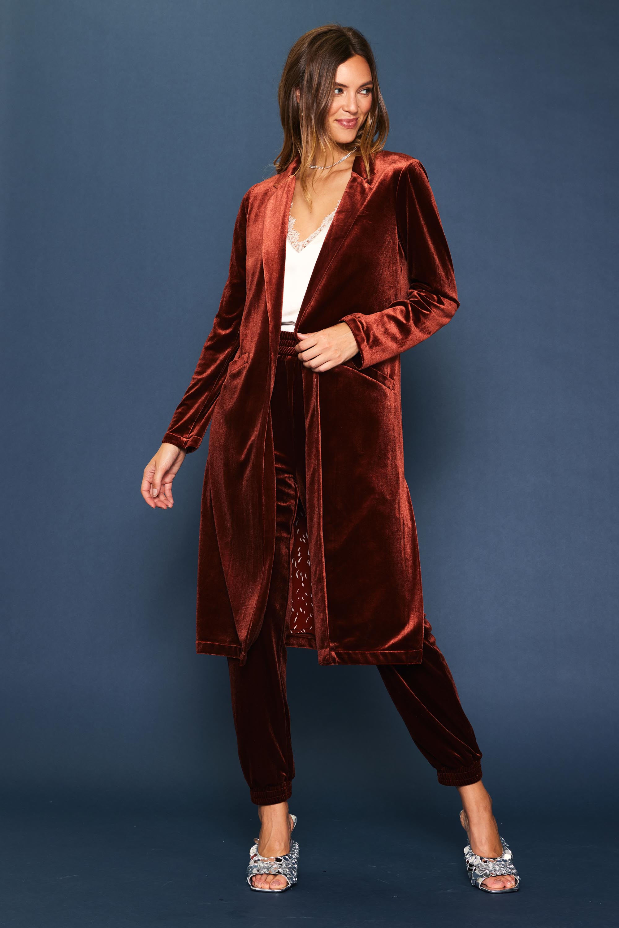 Velvet 2025 coat long