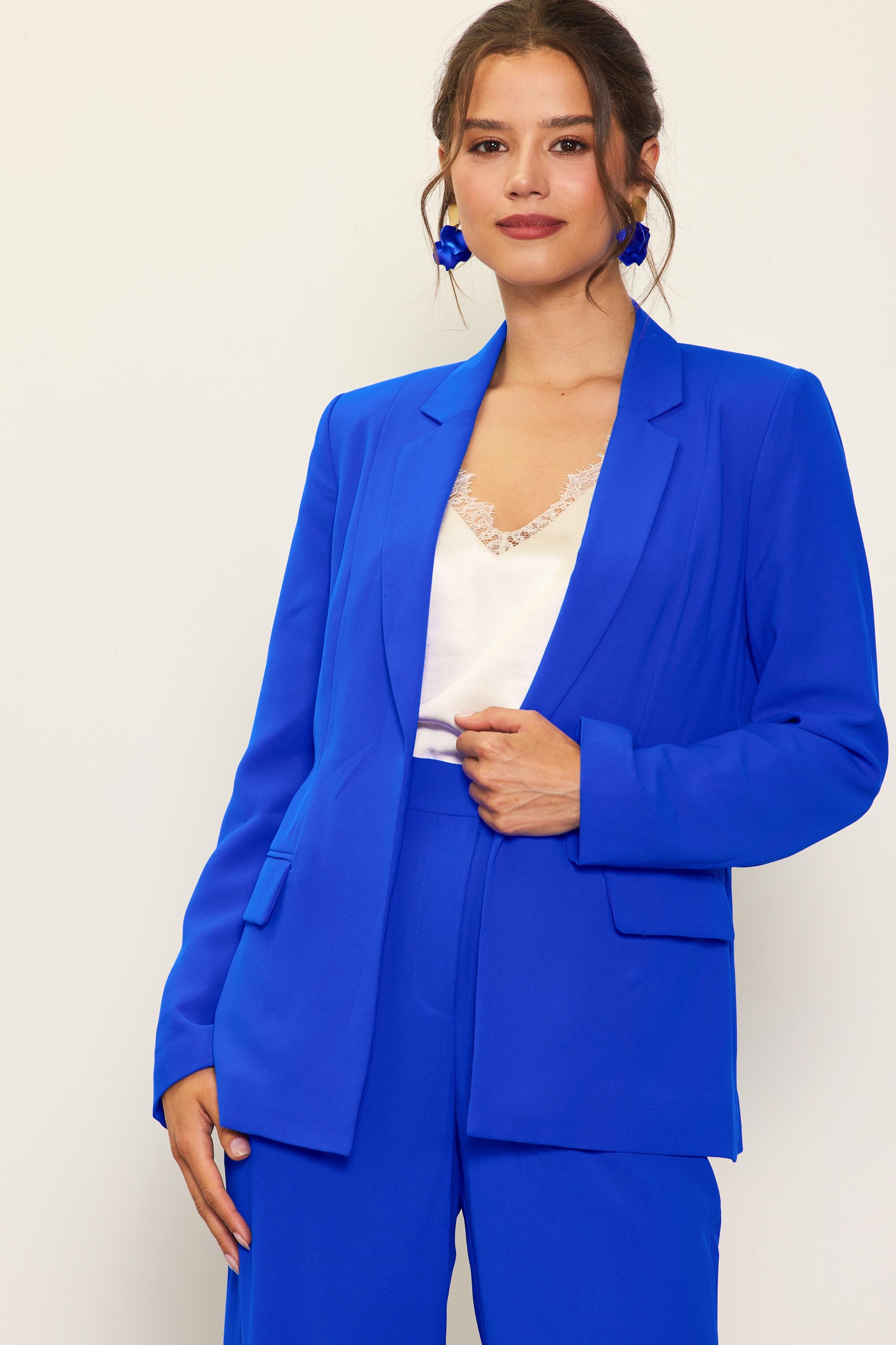 Neon Welt Pocket Blazer – SKIES ARE BLUE