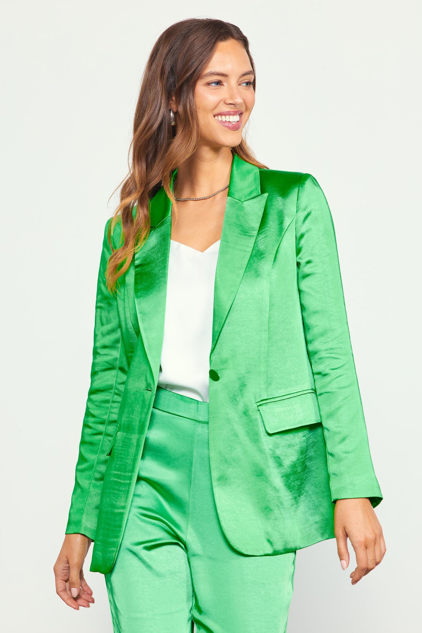 Satin Tailored Blazer