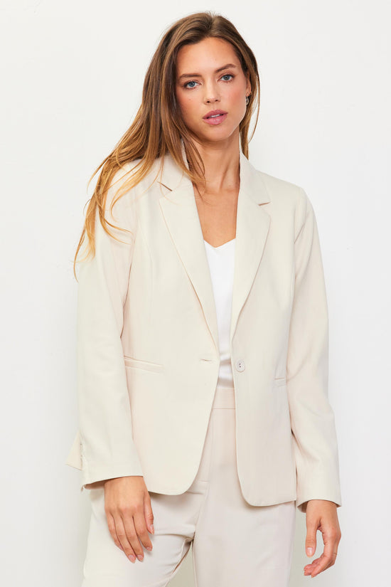 Tailored Single Button Blazer