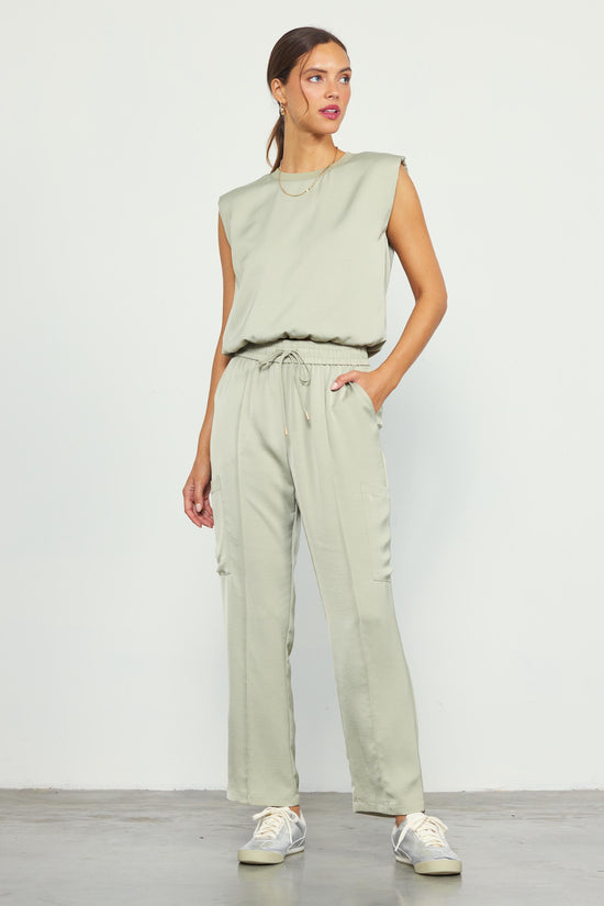 Relaxed Utility Pintucked Pants