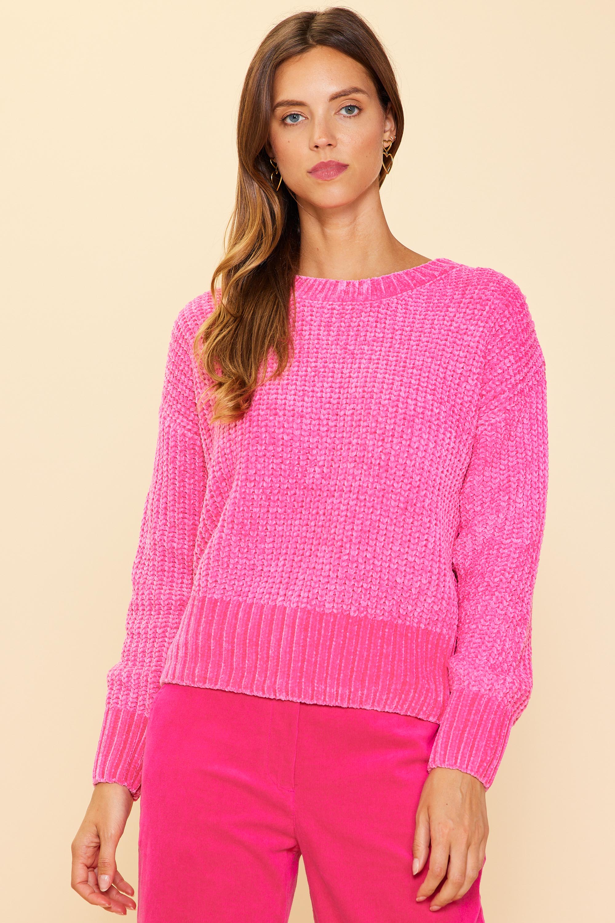 Chenille clearance knit sweater