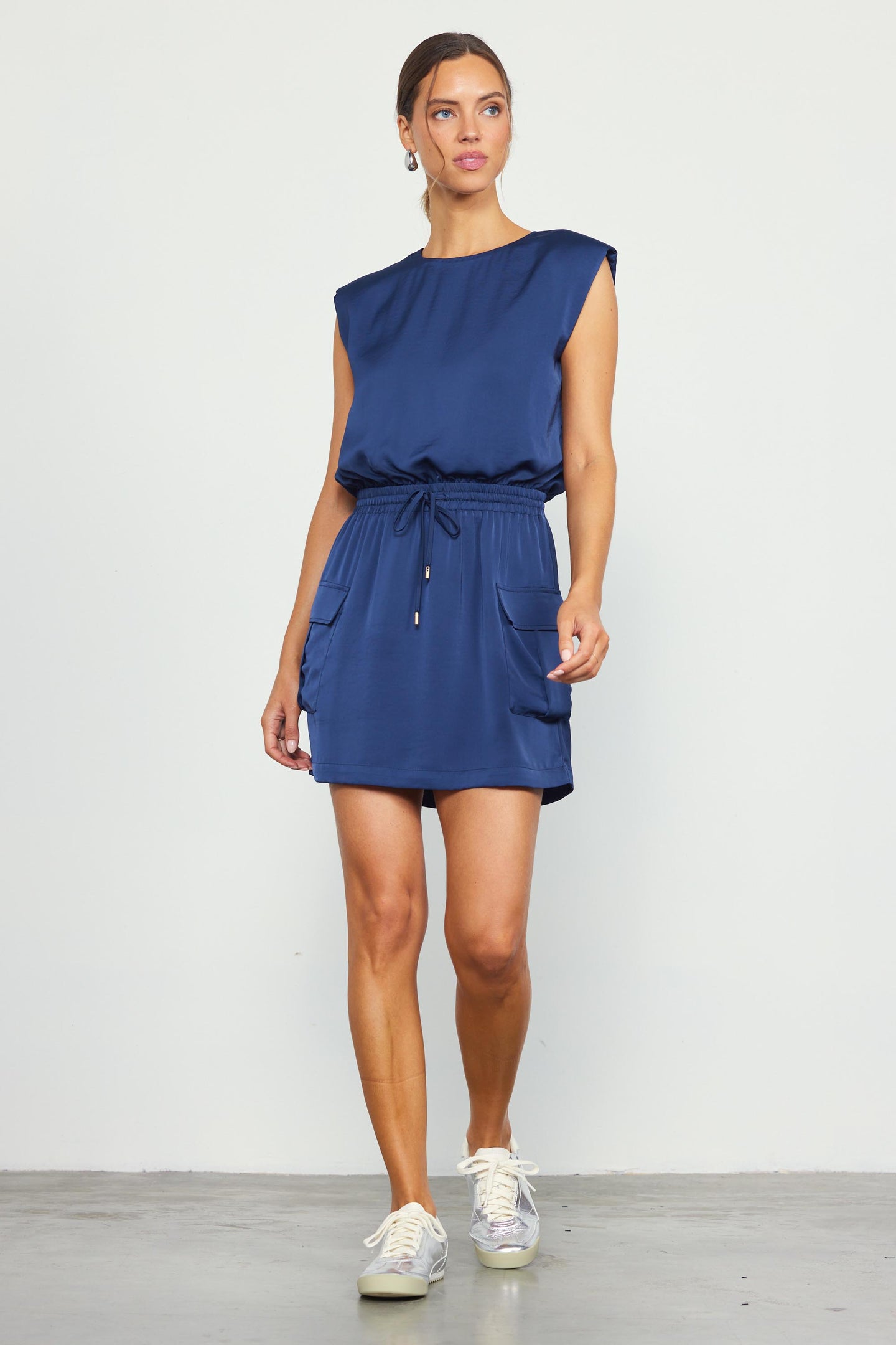 Utility Sleeveless Mini Dress