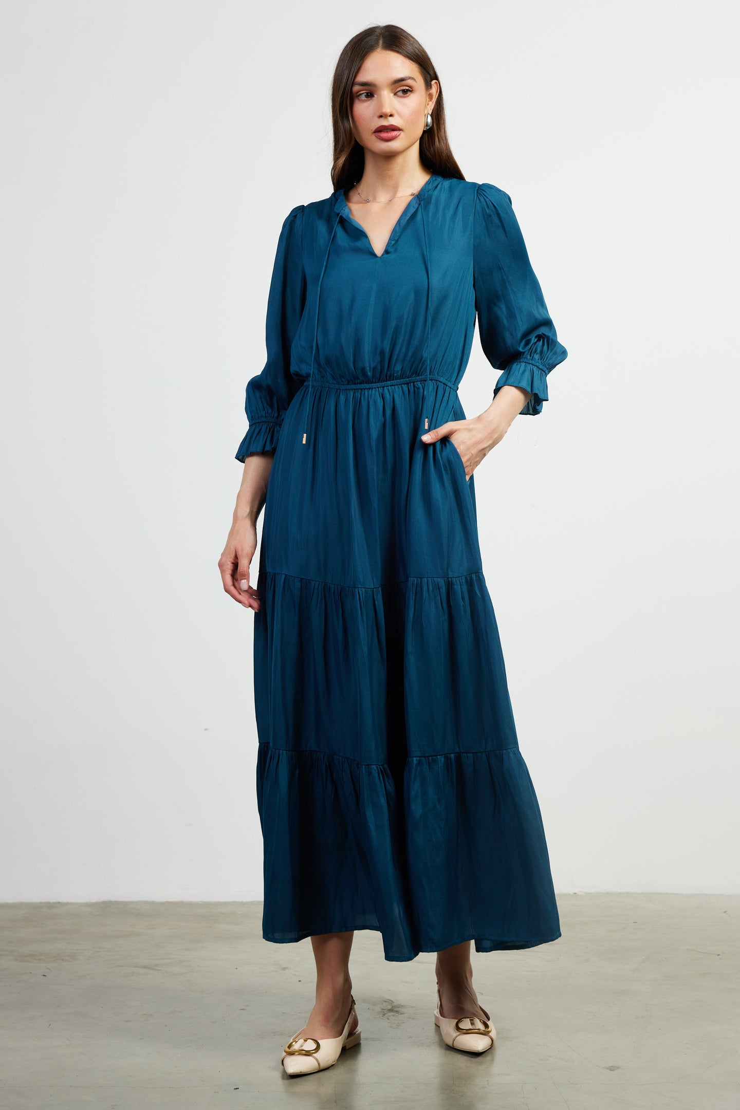 Emery Ruffle Tiered Maxi Dress