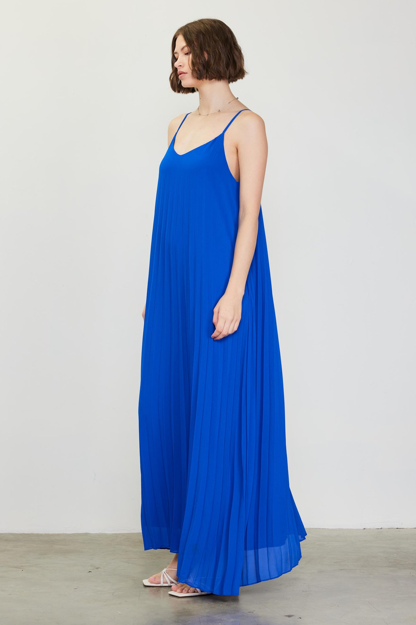 Pleated Maxi Dress