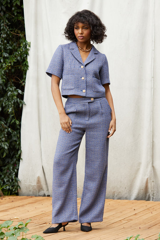 Tweed Wide Leg Pants