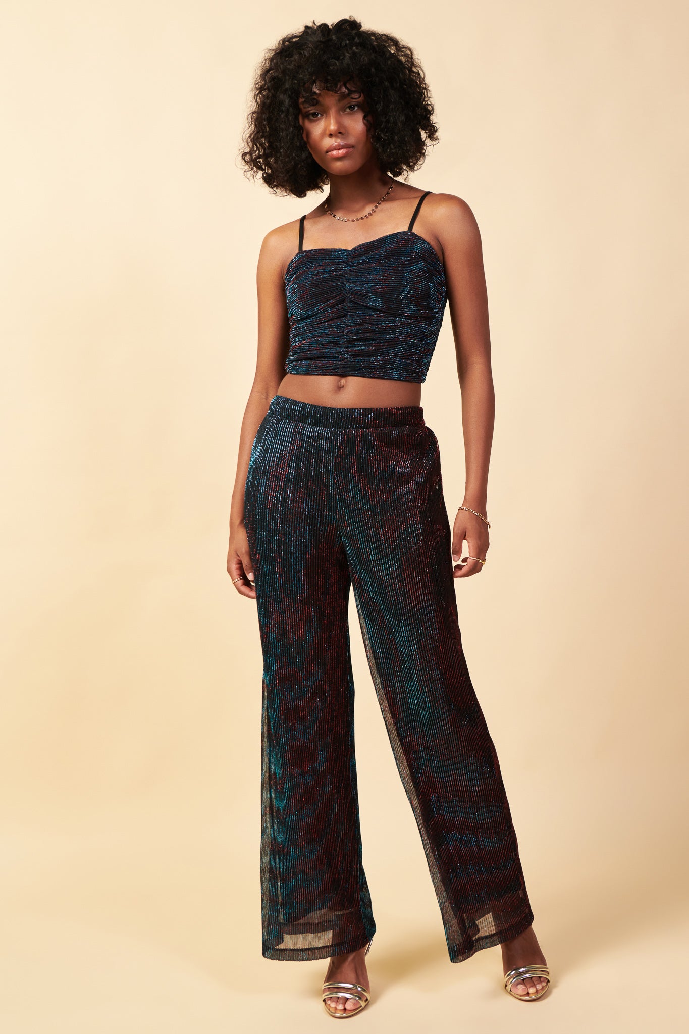 Wide leg hotsell mesh pants