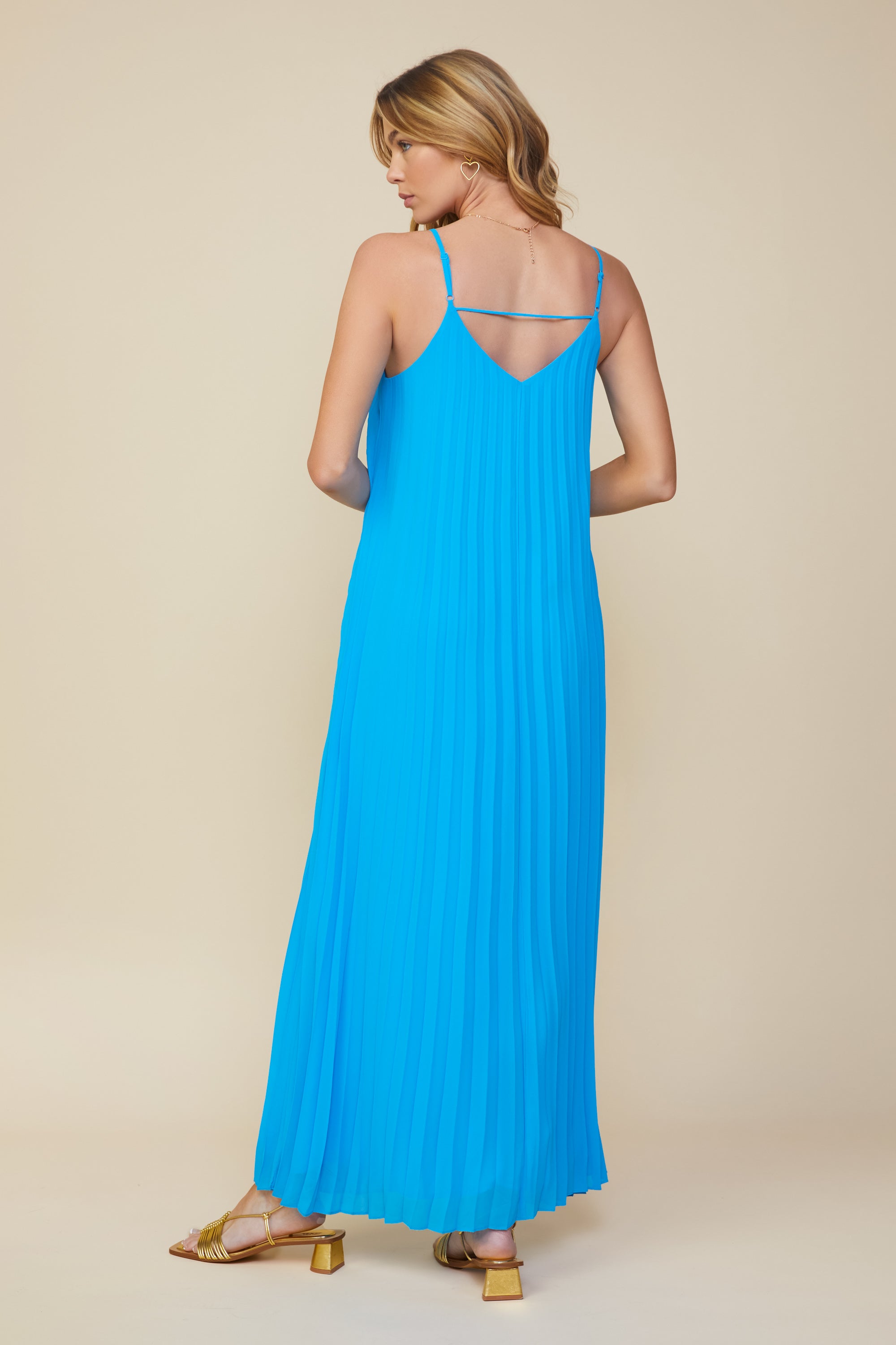 Pleated Maxi Dress